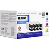 Image de KMP MULTIPACK E220VX - Pack de 4 - à rendement élevé - noir, jaune, cyan, magenta - compatible - cartouche d'encre (alternative pour : Epson 79XL) - pour Epson WorkForce Pro WF-4630DWF, WF-4640DTWF, WF-5110DW, WF-5190DW, WF-5620DWF, WF-5690DWF