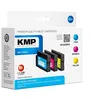 Image de KMP MULTIPACK H166CMYX - Pack de 3 - à rendement élevé - jaune, cyan, magenta - compatible - cartouche d'encre (alternative pour : HP 953XL, HP F6U16AE, HP F6U17AE, HP F6U18AE) - pour HP Officejet Pro 77XX, 82XX, 87XX