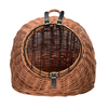 Image de Panier de transport Aumüller, couleur miel pour chat - L 50 x l 40 x H 44 cm