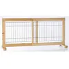 Image de Barrière bois réglable de 65 à 108 cm H 50 cm. pour chiens.