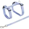 Image de 4x Trixie Harnais pour chats Uni 25-45cm/10mm (10, Chat), Collier + laisse