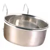 Image de Mangeoire acier inoxydable avec support 600 ml ø12 cm. oiseaux. - Trixie - TR-5495