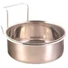 Image de TRIXIE Ecuelle inox avec support - 900ml - O14cm - Pour perroquet et perruche