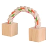 Image de Jouet Trixie avec cubes en bois pour lapin et cochon d'Inde - environ L 20 cm