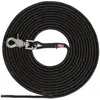 Image de Trixie Hondenriem Sleeplijn Trigger Snap Haak Rond Zwart (L, S, Chien, Sport canin), Collier + laisse
