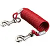 Image de Trixie Chien de garde avec câble spiralé 5m (Chien, Général), Collier + laisse
