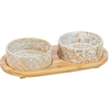 Image de Trixie Set de gamelles en céramique & Bambou 2x300ml 30x6x15cm chat