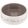 Image de TRIXIE Ecuelle ceramique Pets Home - 0,3 L - O 12 cm - Creme et taupe - Pour chien