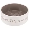 Image de TRIXIE Ecuelle ceramique Pets Home - 1,4 L - O 20 cm - Creme et taupe - Pour chien