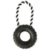 Image de Roue Avec Corde, Caoutchouc Naturel , Ø 15 Cm/31 Cm - Mon Animalerie