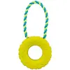Image de 3x Trixie Pneu sur corde D=15cm (Jouet d’occupation pour chiens), Jouets pour chien