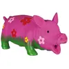 Image de Cochon Avec Fleurs, Avec Son Original, Latex, 20 Cm - Mon Animalerie