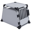Image de Cage Taille L transport pour chien aluminium gris clair l63 P90 H65 cm Trixie - Cage pour Chien