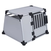 Image de Trixie Cage de transport en aluminium pour chien, gris clair l 93 × P 81xH 64 cm (taille L)