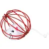 Image de Trixie Souris en peluche dans une boule en treillis D=6cm (Balle pour chat, Peluche pour chat), Jouets pour chat