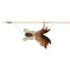 Image de Canne À Pêche Avec Papillon Et Plumes, 45 Cm - Mon Animalerie