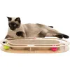 Image de jeux Plaque griffoir, cadre bois, 46 cm, pour chats.