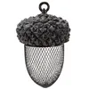 Image de TRIXIE Distributeur de nourriture Gland - 700 ml et 14 x 22 cm - Brun et blanc - Pour oiseau