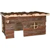 Image de Trixie Natural Living Natural Wood House Jerrik Maison en bois naturel, Équipement cage pour rongeurs