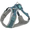 Image de Trixie Premium FlexMesh harness, wide fit,L:63 92cm/25mm,petrol (L, Chien, Général, Promenade, Sport canin), Collier + laisse