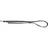 Image de Trixie Pure adjustable lead, leather, M L: 2 m/20 mm, black (Chien, Général), Collier + laisse