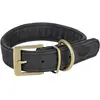 Image de Trixie Pure collar, leather, M L: 39 46 cm/35 mm, black (Chien), Collier + laisse