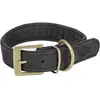 Image de Trixie Pure collar, leather, L XL: 52 63 cm/40 mm, black (Chien), Collier + laisse