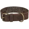 Image de Trixie Rustic fatleather collar Rivet, S M:34 40cm/30mm, dark brown, Vêtements pour chien