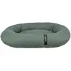 Image de Trixie Vital CityStyle bed, oval, 115 × 90 cm, dark green (Chien), Panier pour chien + chat