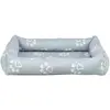 Image de Trixie Jimmy bed, square, 105 × 75 cm, light grey (Chat, Chien), Panier pour chien + chat