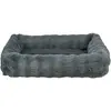 Image de PETS Collection Elli bed, sqaure, 100 × 70 cm, dark grey (Chat, Chien), Panier pour chien + chat
