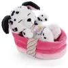 Image de Peluche animal endormi - Dalmatien - 12 cm