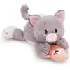 Image de NICI Chat couché & poisson (15 cm)