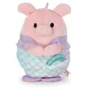Image de Peluche Nici Cochon Onk avec coquillage et costume sirene 8 cm