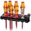 Image de Jeu de tournevis Wera 160 i/7 Rack VDE 7 pièces vis à fente, cruciforme Phillips