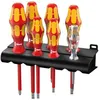 Image de Wera 160 i/165 i/7 Rack VDE Jeu de tournevis 7 pièces vis à fente, vis Pozidriv