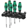 Image de Wera, Tournevis, 334/355 SK/6 Rack (Cruciforme PZ, Vis fendues)
