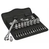 Image de Wera 5004021001zyklop 8100sa111/4drive metal-switch slim clé à cliquet et douilles 28pièces