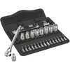 Image de Wera, Clé à douille + douilles, 8100 SA 11 Jeu cliquet Zyklop Metal