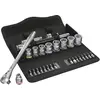 Image de Wera, Clé à douille + douilles, 8100 SB 8 Jeu cliquet Zyklop Metal (10 mm, 12 mm, 13 mm, 15 mm, 16 mm, 17 mm, 18 mm, 19 mm)