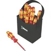 Image de Jeu de tournevis Wera Kraftform 2go 100 VDE 11 pièces vis à fente, vis Pozidriv, cruciforme Phillips, 6 pans intérieurs (TX)