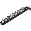 Image de Wera, Clé à douille + douilles, Belt B 1 Jeu de douilles Zyklop (10 mm, 12 mm, 13 mm, 15 mm, 16 mm, 17 mm, 18 mm, 19 mm, 8 mm)