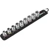 Image de Wera, Clé à douille + douilles, Belt B 4 Jeu de douilles Zyklop (10 mm, 12 mm, 13 mm, 15 mm, 16 mm, 17 mm, 18 mm, 19 mm, 8 mm)