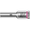 Image de Wera, Clé à douille + douilles, 8790 HMB Deep 8,0 (8 mm)