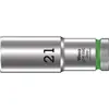 Image de Wera, Clé à douille + douilles, 8790 HMC Deep 21,0 (21 mm)
