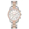 Image de Montre chronographe Ritz de Michael Kors en acier inoxydable bicolore pour femme