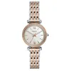 Image de Montre Fossil Carlie Mini trois aiguilles en acier inoxydable couleur argent pour femme, ES4649