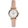 Image de Montre Fossil Carlie Mini à trois aiguilles en acier inoxydable ton or rose pour femme, ES4699