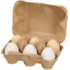 Image de Goki, Épicerie : accessoires, 6 oeufs avec velcro dans un carton à oeufs