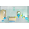 Image de Goki Bois maison de poupée salle de bains moderne 17-Piece